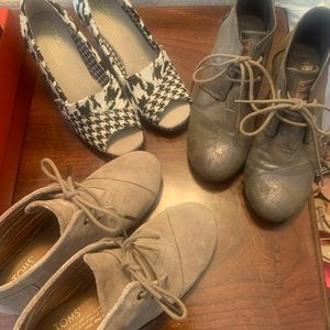 Tom’s Ladies Booties and Espadrilles Size 5.5M